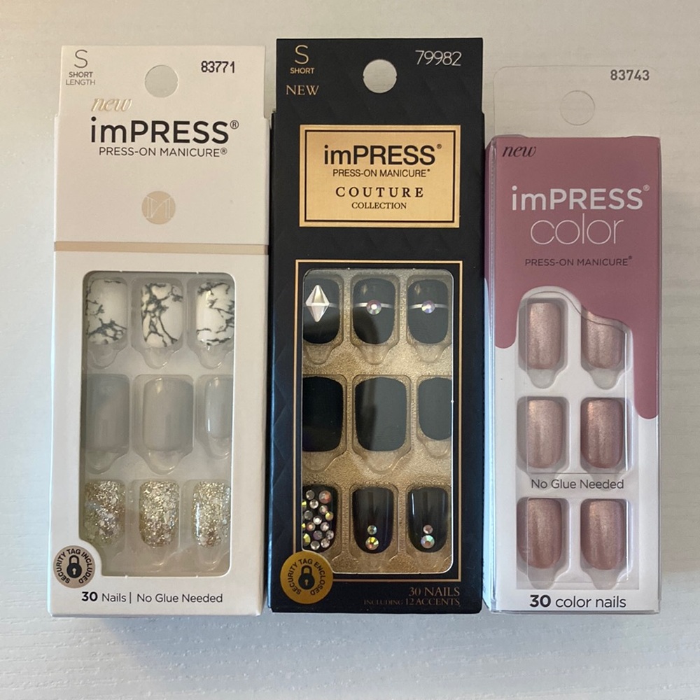 New IMPRESS press-on manicure couture sets